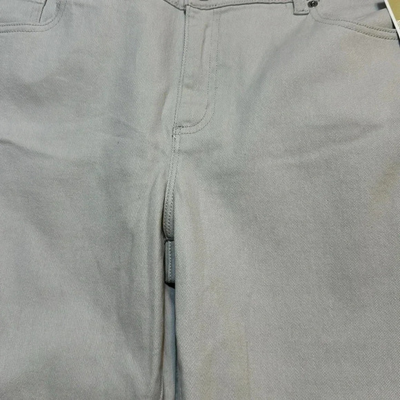 (sale) NWT Michael Kors MK Designer Women’s Jean Cropped Skinny Size 14 Aluminum - Picture 8 of 10